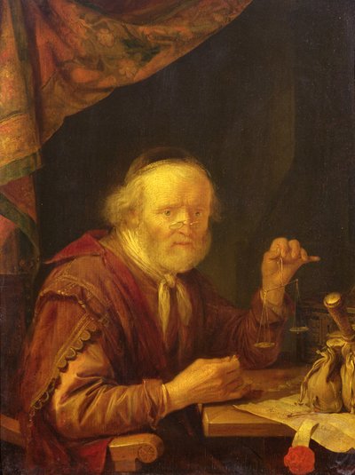 Gold wiegen von Gerrit Dou